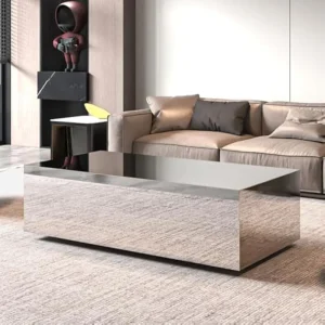 Mirrored Coffee Table for Living Room