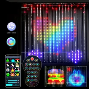 LED RGB Smart Curtain Lights with Music App
