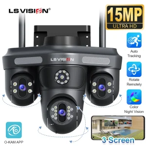 15MP Three Screens WiFi IP Camera