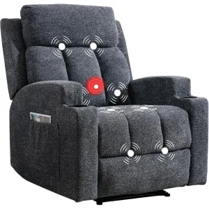 Manual Recliner Chair with Massage and Heat