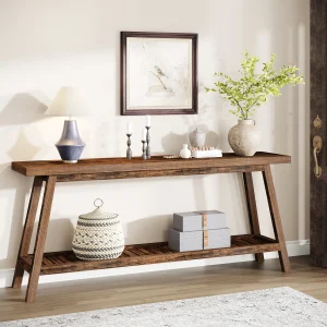 Tribesigns Farmhouse Console Entryway Table: 70.9 Inches