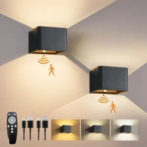 Wireless Rechargeable Battery-Powered Wall Light